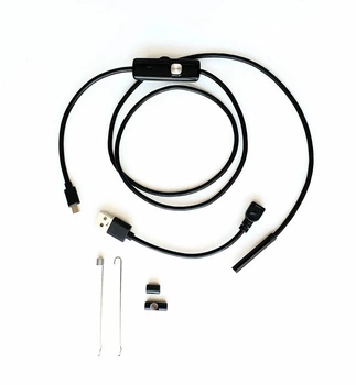 Бороскоп-эндоскоп OMG USB с камерой 1 метр 5,5 мм IP67