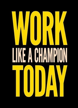 Металевий постер "Work Today", 25см*18см , p-117