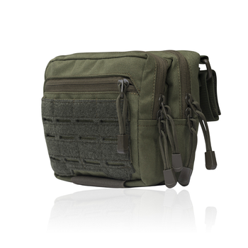 Сумка-напашник тактична Ukrarmor на плитоноску PRO Cordura 500D MOLLE Олива