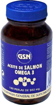 Дієтична добавка GSN Aceite De Salmon Omega-3 180 капсул (8426609020065)