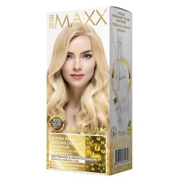 Фарба для волосся MAXX Deluxe 10.0 Світлий блонд 50мл+50мл+10мл
