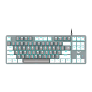 Клавиатура Aula F3287 Keycap KRGD Blue USB UA Grey/White (6948391240954)