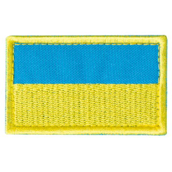 Шеврон нашивка на липучці Прапор України 3,5х6 см