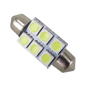 Светодиодная лампа AllLight T11 6 диодов 5050 S8.5 41mm 12V White