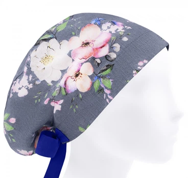 Медицинская шапочка женская HeadwearUniverse универсальная принт Яблочное цветение