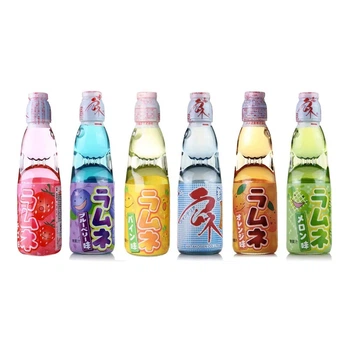 Напій сильногазований Рамуне Hatakosen Ramune Soda 200 мл Assorted Flavour (Сет із 6 напоїв)