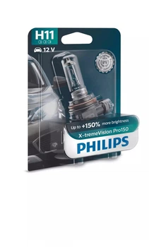 Галогенова лампа PHILIPS 12362XVPB1 H11 55W 12V PGJ19-2 X-treme Vision Pro +150%