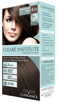 Farba kremowa z utleniaczem Cleare Institute Colour Clinuance 4.01 Cold Chocolate 170 ml (8429449031222)