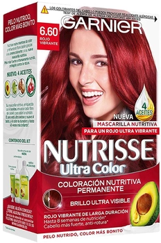 Farba kremowa z utleniaczem Garnier Tinte Pelo Nutrisse 6.60 Rojo Intenso 60 ml (3600541375789)