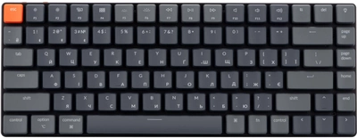Клавиатура беспроводная Keychron K3 84 Key Gateron Red RGB WL UA Black USB/Bluetooth (K3B1_KEYCHRON)