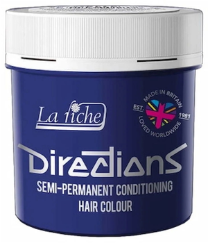 Farba kremowa bez utleniacza do włosów La Riche Directions Semi-Permanent Conditioning Hair Colour Neon Blue 88 ml (5034843001370)