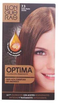 Farba kremowa z utleniaczem do włosów Llongueras Optima Permanent Hair Colour Ammonia Free 7.3 Medium Golden Blond 152 ml (8432225052021)