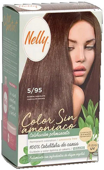 Farba kremowa bez utleniacza Tinte Pelo Nelly S-Amoniaco 5.95 Marron Chocolate 60 ml (8411322244454)