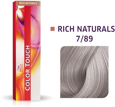 Farba kremowa z utleniaczem do włosów Wella Color Touch Rich Naturals Hair Colour Shade 7/89 60 ml (8005610528748)