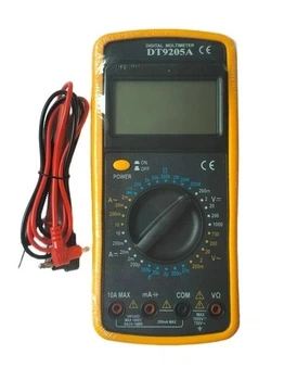Портативный DT-9205 цифровой мультиметр с дисплеем для измерения силы тока, напряжения и опоры