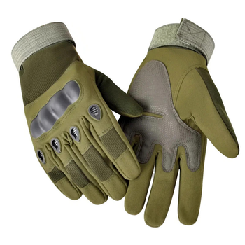 Перчатки тактические полнопалые Eagle Tactical ET-12 Green М (3_02381)