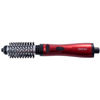 Фен-расчёска для укладки волос Gemei GM-4829 с вращением 1000W Red (3_03462)