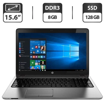 Ноутбук Б-класс HP ProBook 450 G1 / 15.6" TN / Intel Core i5-4200M (2(4) ядра по 2.5-3.1 GHz) / 8 GB DDR3 / 128 GB SSD / HD Graphics 4600 / WebCam / VGA б/у