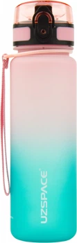 Пляшка для води UZSPACE Gradient 3026 500 мл Рожево-блакитна (6955482332948)