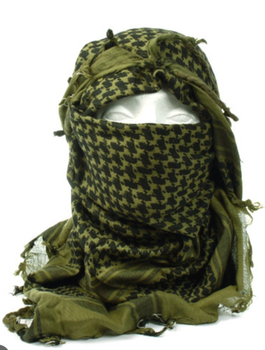 Тактический арафатка шарф от солнца шемаг Tactic военная арафатка шарф олива (arafat-olive)
