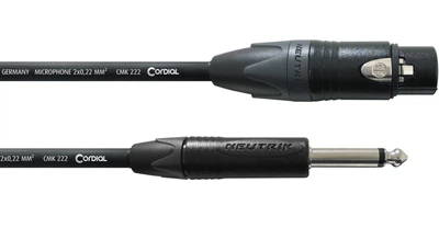 Микрофонный кабель XLR female — Jack 6.3 mono 2.5м Cordial CPM 2,5 FP