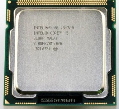 Процессор Intel Core i5-760 LGA1156 4 ЯДРА, 2.8GHz / 8MB / 2,5GT/s s1156 Tray Б/У