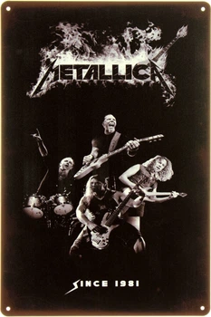 Металлическая табличка "Metallica (Since 1981)" (ms-104009)