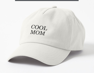 Кепка Унисекс Malfini с принтом Крутая мама Cool mom для мамы Белый