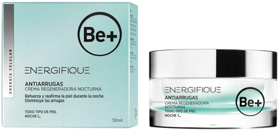 Крем для обличчя Be+ Energifique Anti-wrinkle Night Regenerating Cream 50 мл (8470001881489)