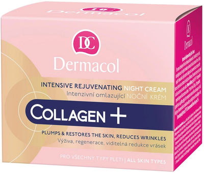 Krem do twarzy nawilżający Dermacol Collagen+ Intensive Rejuvenating na noc 50 ml (8595003110341)