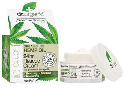 Крем для обличчя Dr. Organic Hemp Oil Rescue Cream 50 мл (5060391841243)