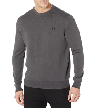 Светр Fred Perry Classic Neck Jumper Gun Metal, XS (42) (11786602)