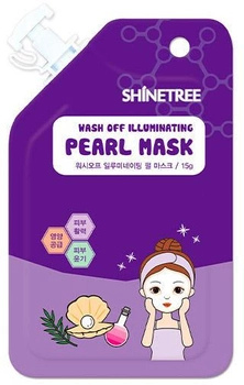 Kremowa maska do twarzy Shinetree Pearl Wash Off Illuminating Mask 15 ml (8809120647971)