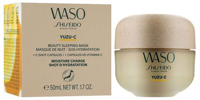 Kremowa maska do twarzy Shiseido Waso Yuzu-C Beauty Sleeping Mask-Refill 50 ml (768614188827)