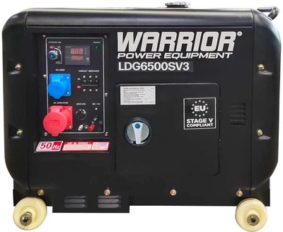 Generator diesel Warrior Silent 5500 W 5/5.5 kW (LDG6500SV3-EU)