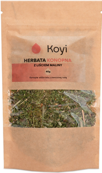 Конопляний чай Koyi 40 г з листом малини (5904754577052)