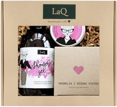 Подарочный набор гель-мусс-масло для тела LAQ Set Kitty Магнолия (5902730837596)