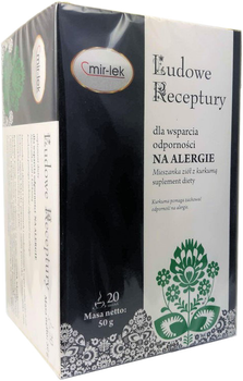 Чай Mirlek Народные рецепты от аллергии 20 шт (5906660437611)
