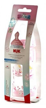 Пляшка для годування Nuk Biberon First Choice Rosa Silicona 1 M 300 мл (4008600101413)
