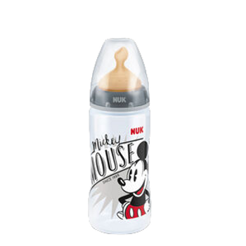 Butelka do karmienia Nuk Baby Bottle First Choice PP Mickey Mouse M Latex Niebieski 300ml (4008600386438)