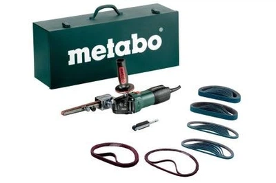 Ленточная шлифмашина Metabo BFE&nbsp;9-20&nbsp;Set, 2 кронштейна, комплект шлифлент, в кейсе (602244500)