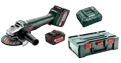 Аккумуляторная угловая шлифмашина Metabo W 18 L 9-125 2 акб 4 Ah, в кейсе (602247510)