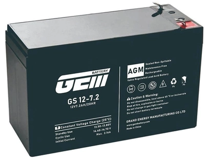 Аккумуляторная батарея GEM Battery 12V 7.2A (GS 12-7.2)