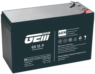 Аккумуляторная батарея GEM Battery 12V 9A (GS 12-9)