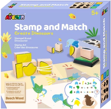 Zestaw kreatywny Avenir Stamp and Match Dinozaury (CH201763)