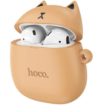 Навушники бездротові дитячі HOCO CAT True wireless stereo headset (BT5.3, 30/300mAh, 4h). Brown
