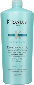 Шампунь Kérastase Resistance Bain Force Architecte для ослабленого та пошкодженого волосся 1000 мл (3474630382091)