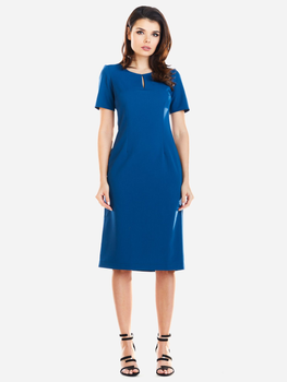 Sukienka ołówkowa damska z rozcięciem Awama A252 106684 L Niebieska (5902360534667)