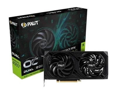 Відеокарта Palit RTX 4060 Ti 8GB GDDR6 Dual OC (NE6406TT19P1-1060D)