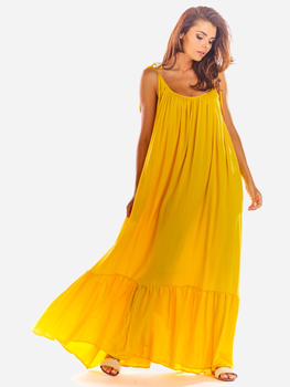 Sukienka letnia Awama A307 106835 One Size Żółta (5902360541467)
